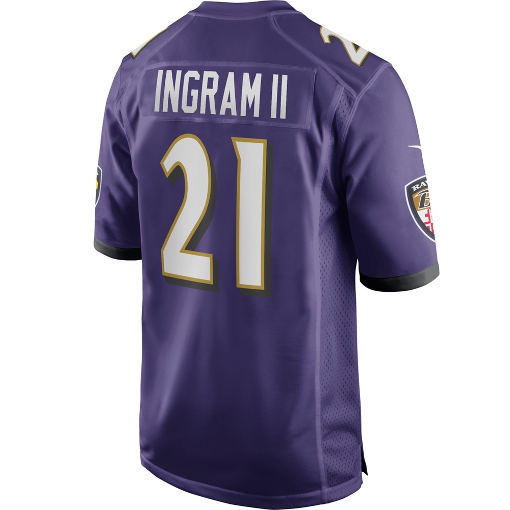 Nike Baltimore Ravens Mark Ingram II #21 Purple Jersey